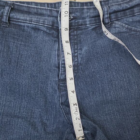 St Johns Bay Capris Womens 16P Denim Cotton Blend Comfy And Stylish - Picture 8 of 10